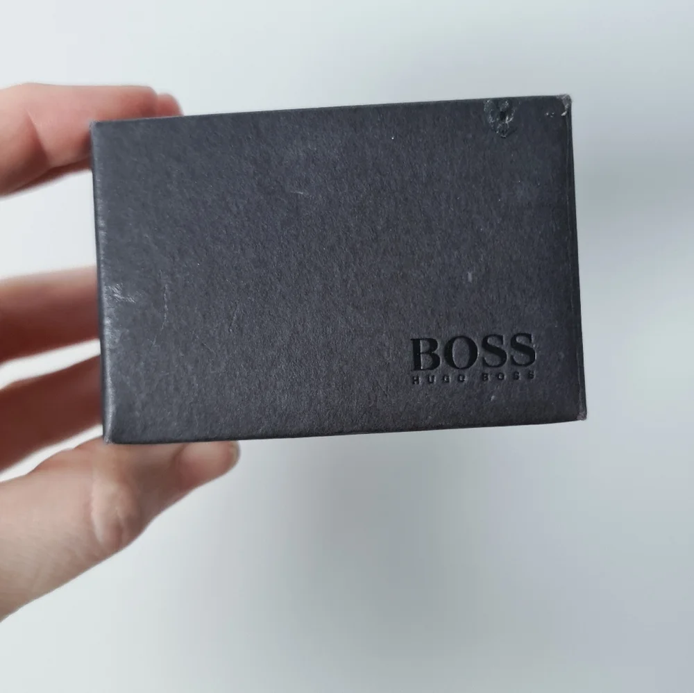 Hugo Boss Mens Silver Cuff Links Cufflinks - Picture 3 of 6